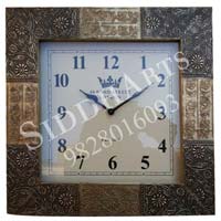 Brass Fitted Square Clock