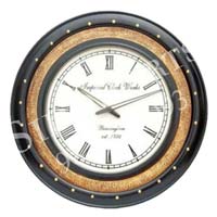 Channel Design Brass Clock