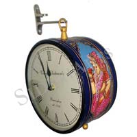 Station Clock with Hand Painted Work