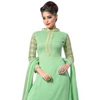 Green Georgette Suits