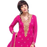 Pink Georgette Salwar Suits