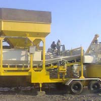 Inline Hopper Mobile Plant with Pan Mixer (GEPL IF RMC - 30)