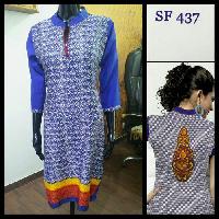 Ladies Cotton Satin Kurti