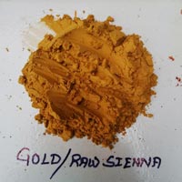 Raw Sienna Colored Clay Powder