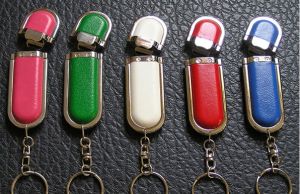Colorful Leather USB Flash Drive