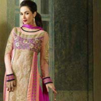 Embroidered Semi Stitched Straight Suits