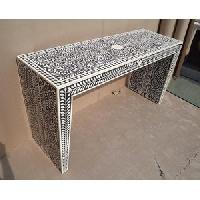 Bone Inlay Console Table