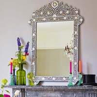 Pearl Inlaid Mirror