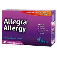 Allegra Adult 24 Hour Allergy Relief Tablets