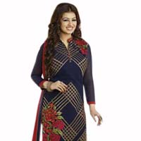 D1010 Georgette Semi Stitched Stright Type Suit