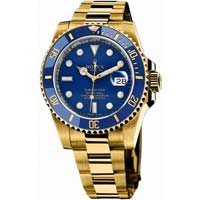 Rolex Submariner Mens Blue Wrist Watch