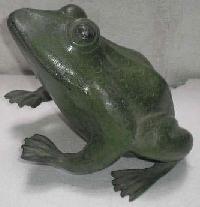 Aluminium Frog Sculpture - (3245)