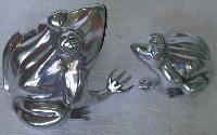 Aluminium Frog Sculpture - Item Code : 3193