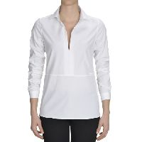 slim fit buttonless blouse