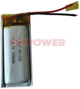 Lithium Ion Polymer Battery Pack 3.7V 130mAh (1S1P Of FLP-501230)