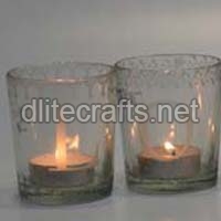 Glass Love Votive Set