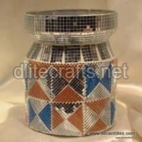 Mosaic Glass Jar & Canister