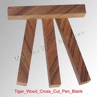Tiger Wood Cross Cut Pen Blank