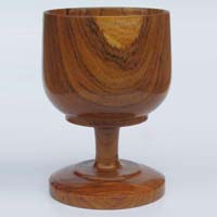 Wooden  Challice Glass
