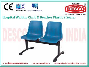 2 SEATER PLASTIC WAITING CHAIR