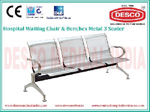 3 SEATER METAL WAITING CHAIR