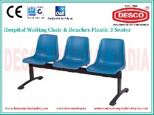 3 SEATER PLASTIC WAITING CHAIR