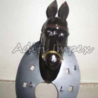 Handicraft Leather Horse Sculpture