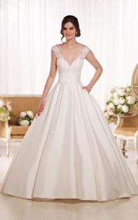 Lace wedding ball gown