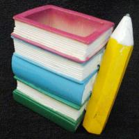 Book & Pencil Shaped Pen Stand
