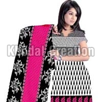 Fancy pink Colored printed Straight Suit chanderi