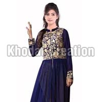 Wonderfull blue coloredAnarkali Suit