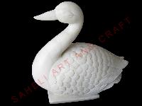 White Marble Duck Statue