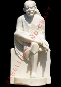 White Marble Sai Baba Statue