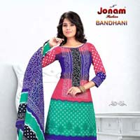 Bandhani Cotton Dress Material