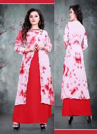 SHADES BEAUTIFUL GEORGETTE AND CREPE KURTIS