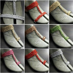 Hand braided uppers for footwear