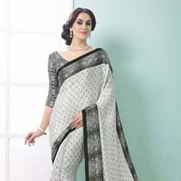 Radhika Fibers Color Crepe Silk Saree