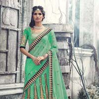 Silk Designer Lehanga Saree