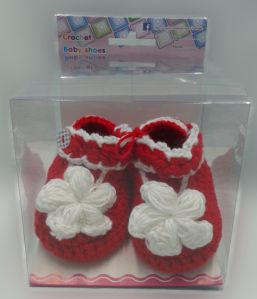 Crocheted Newborn Baby Shoes