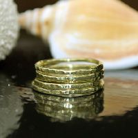 Hammered Stacking Ring