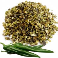 Dehydrated Green Chili Flakes