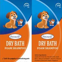 Petswill Dry Bath Foam Orange Shampoo