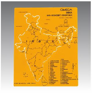 INDIA MAP STENCIL