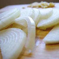 White Onion Slices