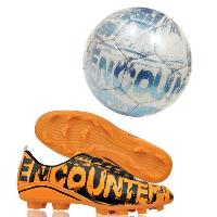 Nivia Encounter Sport Shoes Orange with Nivia Encounter Football-5