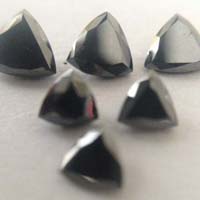 Trillion Shaped Black Diamonds