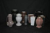 granite vases