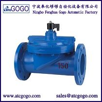 Large Flow Water Flange Solenoid Valve Cast Iron 4 Inch 5 Inch 6 Inch