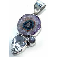 Gemstone Silver Pendant