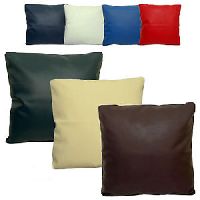 Leather pillow